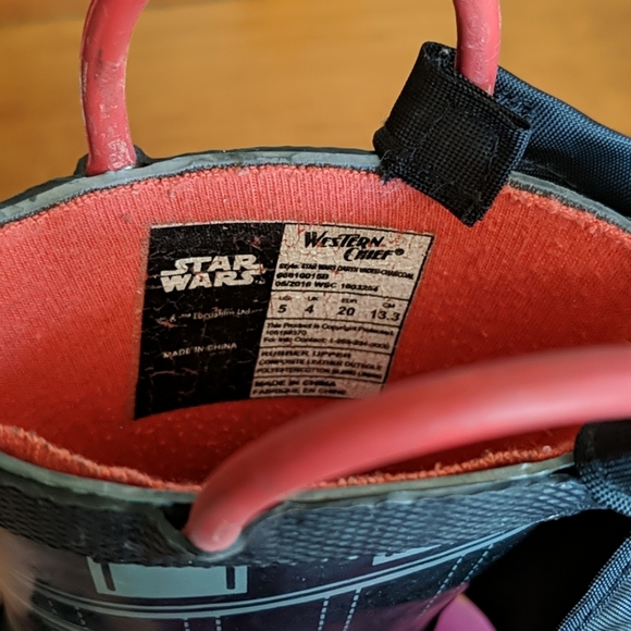 Star Wars Black and Red Kids Rain Boots - Picture 5 of 11